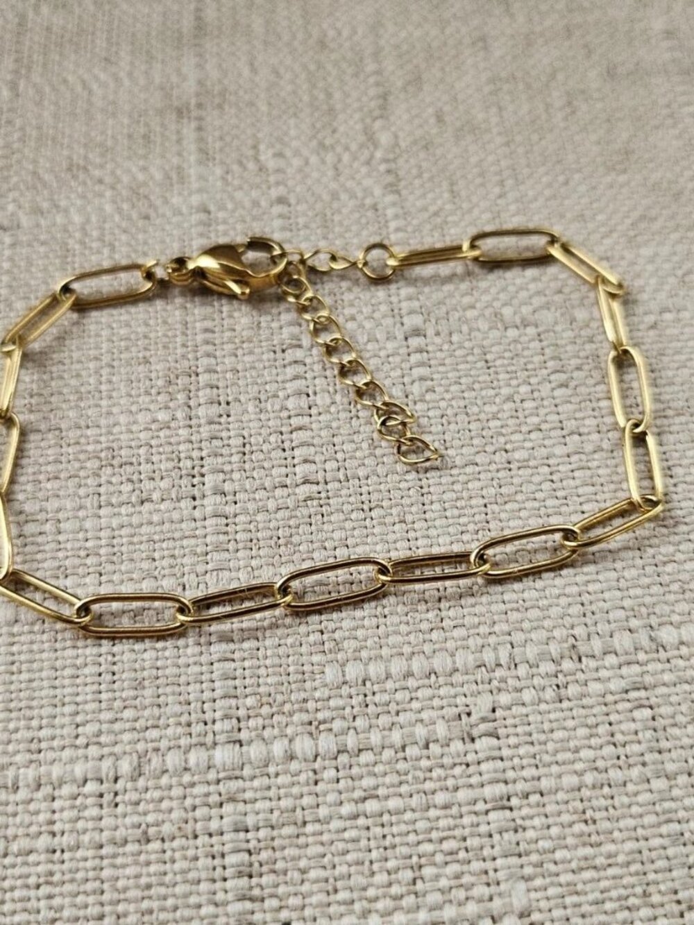 Fashion Wristband Gold Tone Fashion Jewelry Chain Bracelet Unbranded
